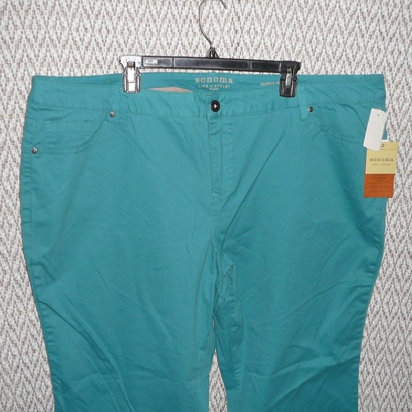 NWT Sonoma Straight Leg Casual Pants Modern Fit size 24W - Picture 3 of 9